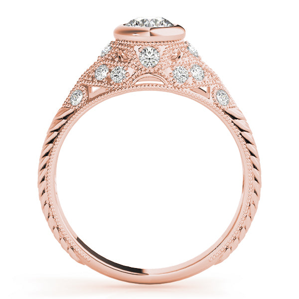 Vintage Milgrain Diamond Engagement Ring (1/4 ct. tw.)