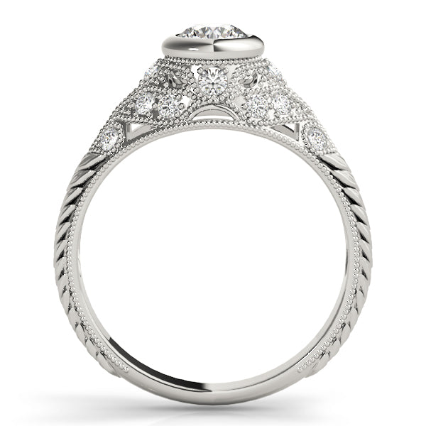 Vintage Milgrain Diamond Engagement Ring (1/4 ct. tw.)