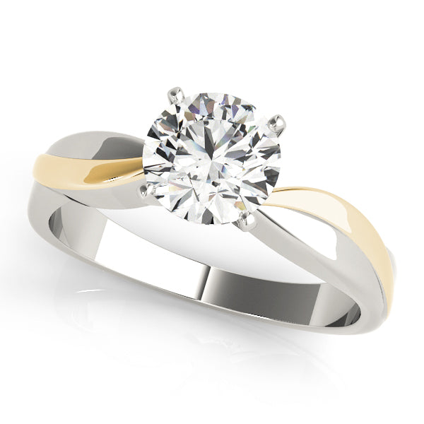 Twist Diamond Engagement Ring