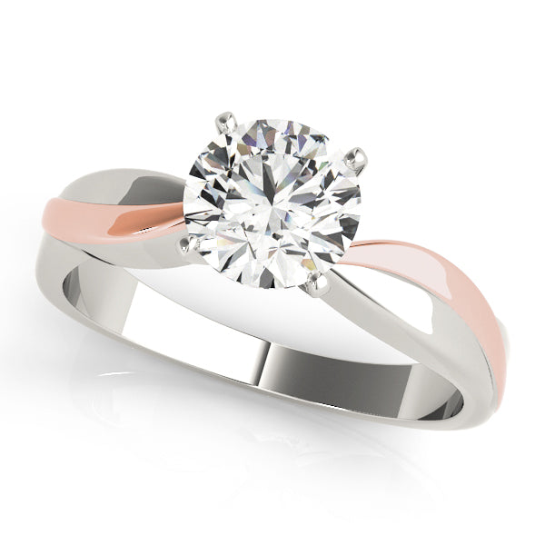 Twist Diamond Engagement Ring