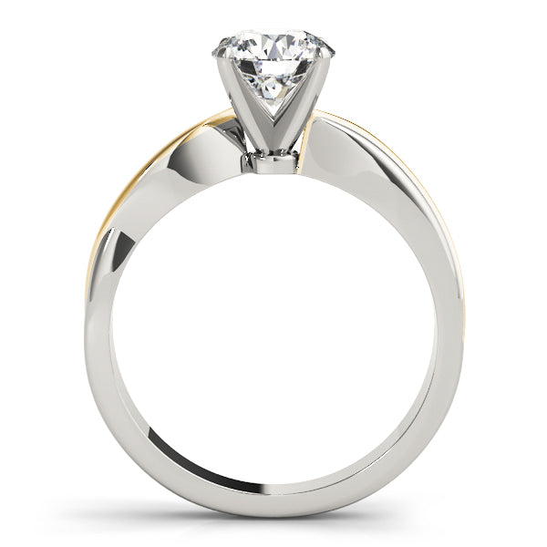 Twist Diamond Engagement Ring
