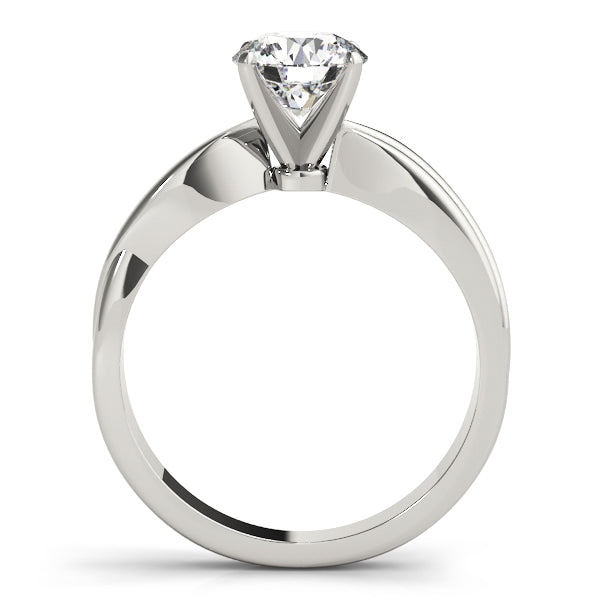 Twist Diamond Engagement Ring