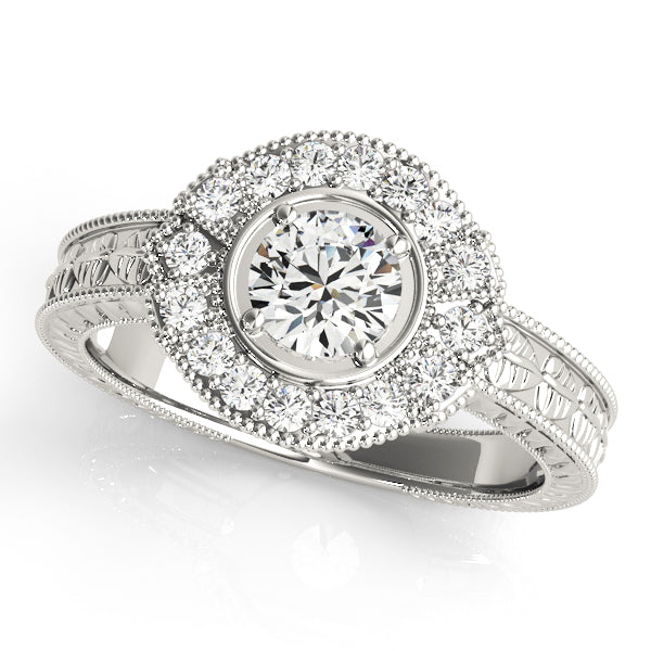 Vintage Halo Diamond Engagement Ring (1/3 ct. tw.)