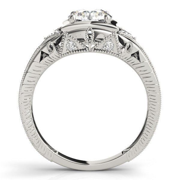 Vintage Milgrain Diamond Engagement Ring (1/15 ct. tw.)