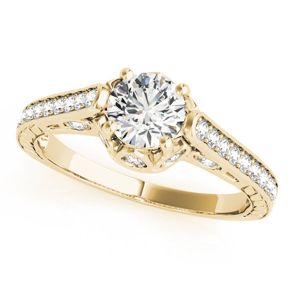 Channel-Set Diamond Split Shank Engagement Ring (1/4 ct. tw.)