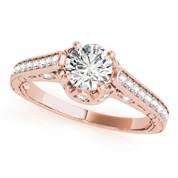 Channel-Set Diamond Split Shank Engagement Ring (1/4 ct. tw.)