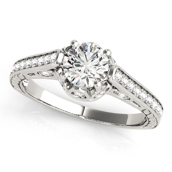 Channel-Set Diamond Split Shank Engagement Ring (2 1/2 ct. tw.)