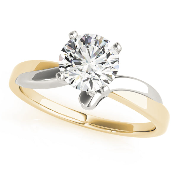 Classic Bypass Solitaire Engagement Ring