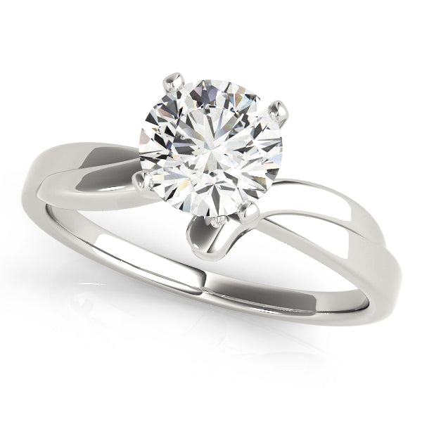 Classic Bypass Solitaire Engagement Ring