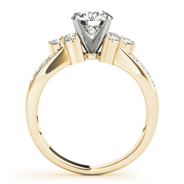 Graduated Split Shank Diamond Engagement Ring (1/2 ct. tw.)