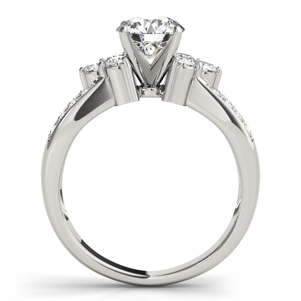 Graduated Split Shank Diamond Engagement Ring (1/2 ct. tw.)