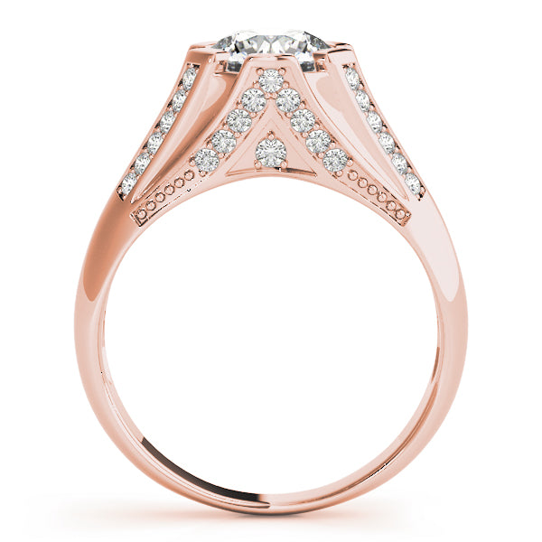 Architectural Channel-Set Diamond Engagement Ring (1/3 ct. tw.)