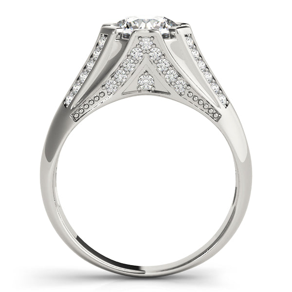 Architectural Channel-Set Diamond Engagement Ring (1/3 ct. tw.)