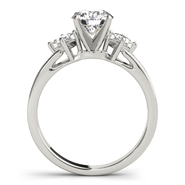 Channel-Set Three-Stone Princess Diamond Engagement Ring (3/8 ct. tw.)