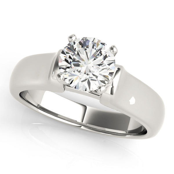 Classic Four-Prong Solitaire Diamond Engagement Ring