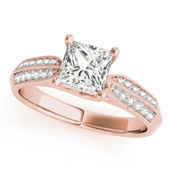 Classic Double Row Channel-Set Diamond Engagement Ring (1/4 ct. tw.)