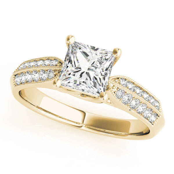 Classic Double Row Channel-Set Diamond Engagement Ring (3/8 ct. tw.)