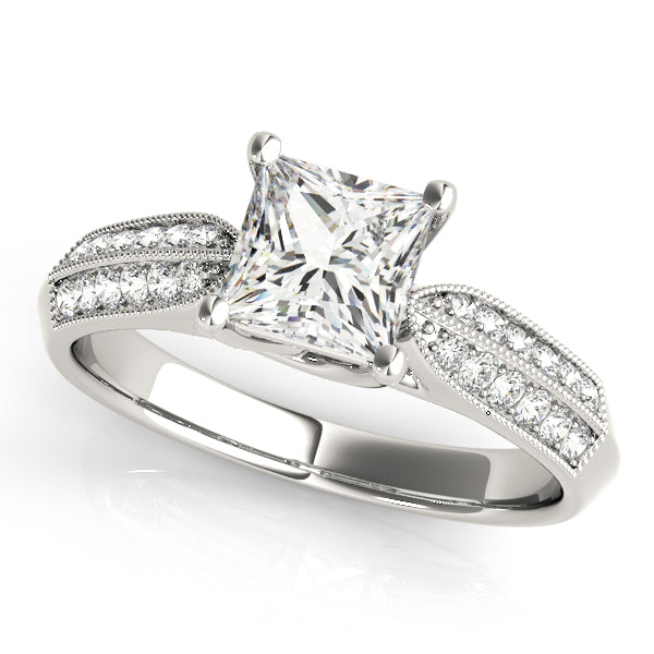 Classic Double Row Channel-Set Diamond Engagement Ring (3/8 ct. tw.)