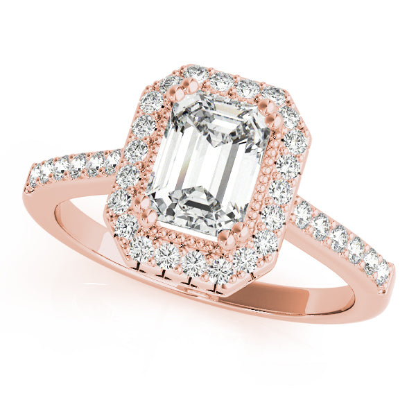 Halo Pavé Diamond Engagement Ring (3/8 ct. tw.)