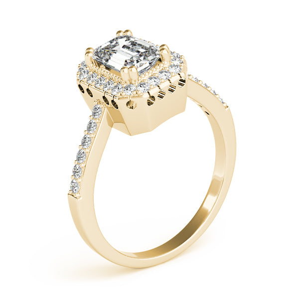 Halo Pavé Diamond Engagement Ring (3/8 ct. tw.)