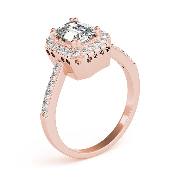 Halo Pavé Diamond Engagement Ring (3/8 ct. tw.)