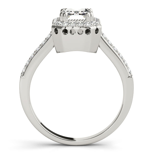Halo Pavé Diamond Engagement Ring (3/8 ct. tw.)