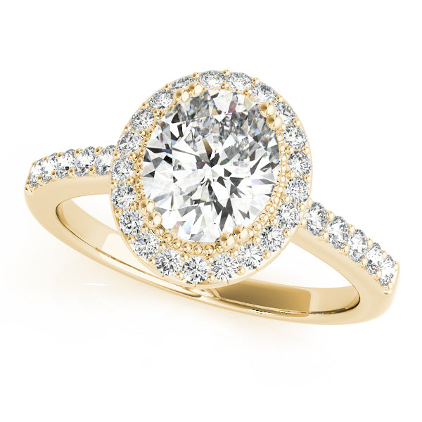Halo Pavé Diamond Engagement Ring (1/4 ct. tw.)