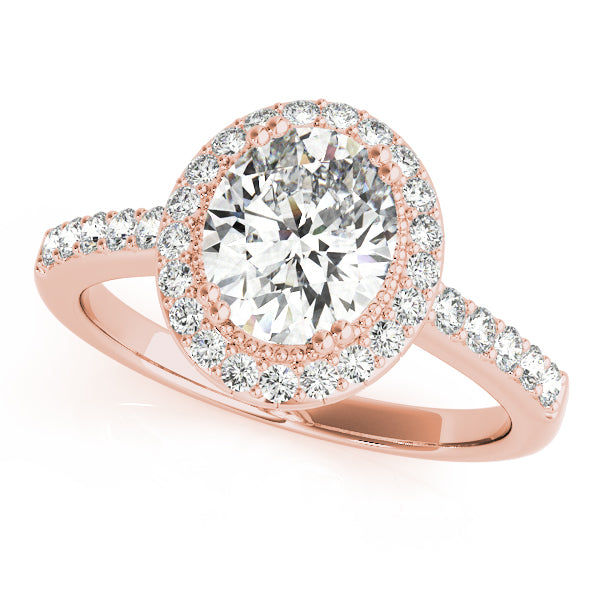 Halo Pavé Diamond Engagement Ring (1/4 ct. tw.)
