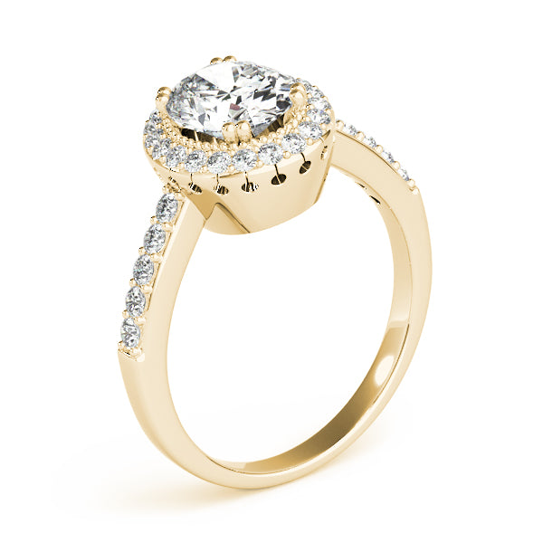Halo Pavé Diamond Engagement Ring (1/4 ct. tw.)