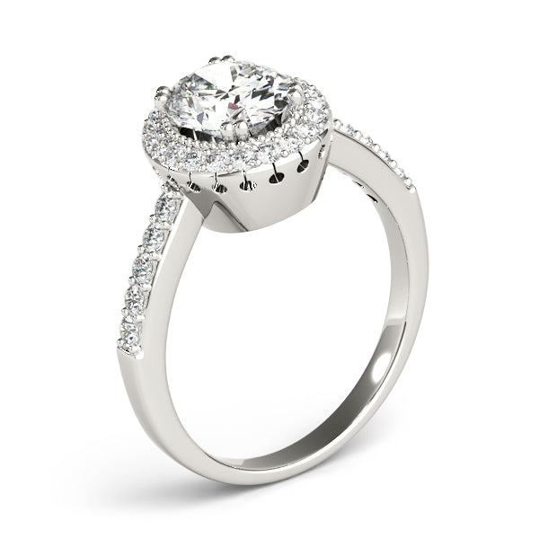 Halo Pavé Diamond Engagement Ring (1/4 ct. tw.)