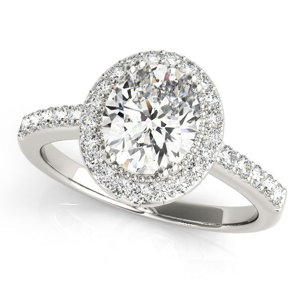 Halo Pavé Diamond Engagement Ring (1/4 ct. tw.)