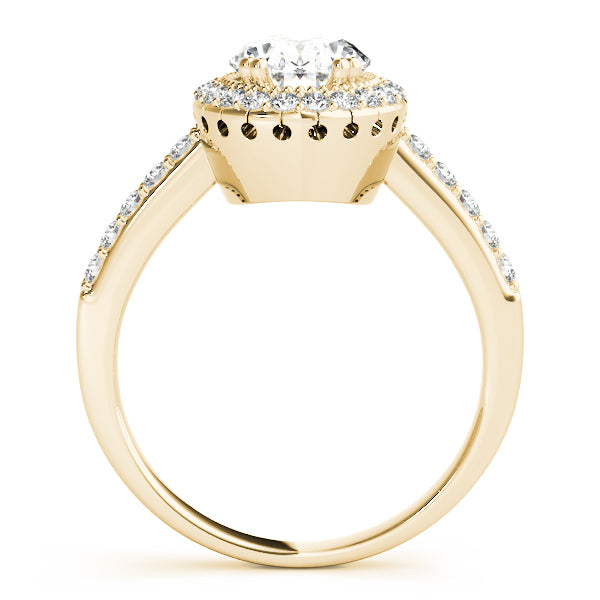 Halo Pavé Diamond Engagement Ring (1/4 ct. tw.)