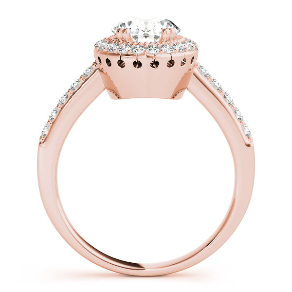 Halo Pavé Diamond Engagement Ring (1/4 ct. tw.)