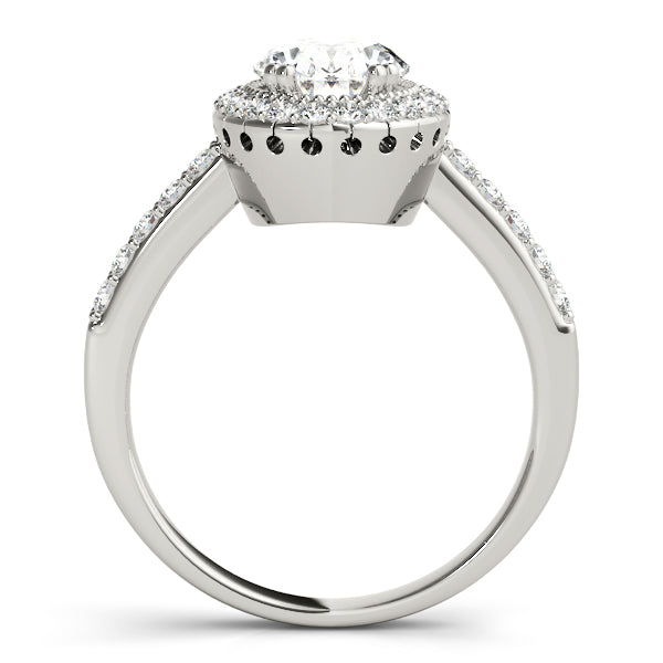 Halo Pavé Diamond Engagement Ring (1/4 ct. tw.)