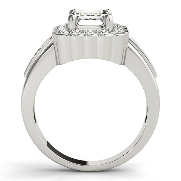 Classic Halo Channel-Set Diamond Engagement Ring (1/4 ct. tw.)