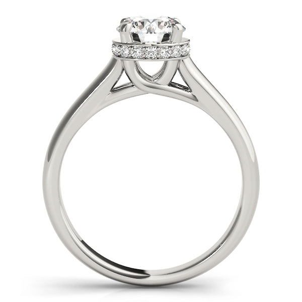Classic Hidden Halo Diamond Engagement Ring (1/20 ct. tw.)