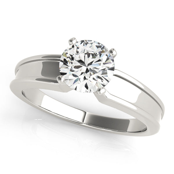 Classic Four-Prong Solitaire Diamond Engagement Ring