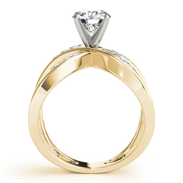 Twist Channel-Set Diamond Engagement Ring (5/8 ct. tw.)