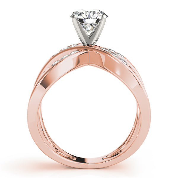 Twist Channel-Set Diamond Engagement Ring (5/8 ct. tw.)