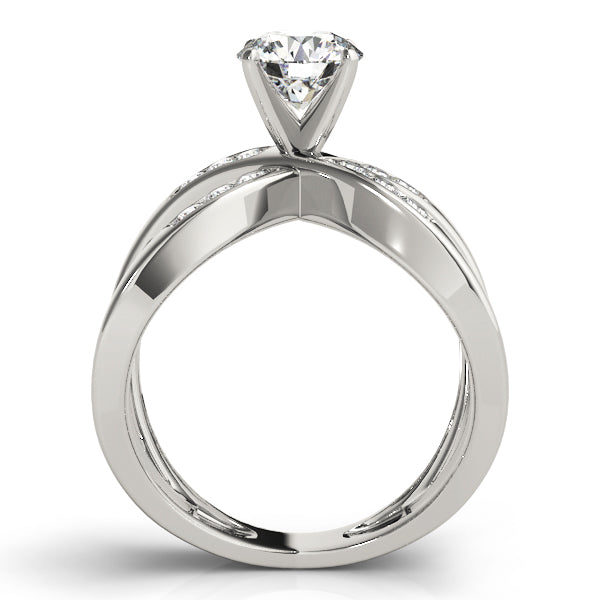 Twist Channel-Set Diamond Engagement Ring (5/8 ct. tw.)