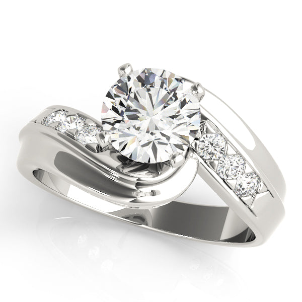 Channel-Set Twist Diamond Engagement Ring (1/10 ct. tw.)