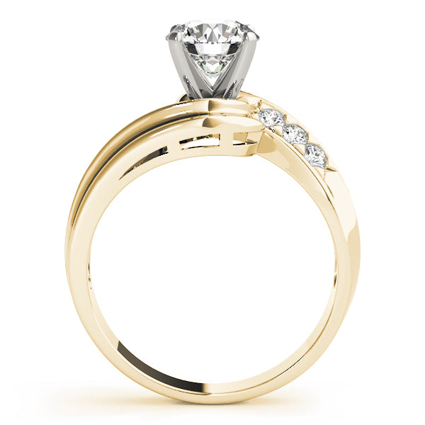 Channel-Set Twist Diamond Engagement Ring (1/10 ct. tw.)