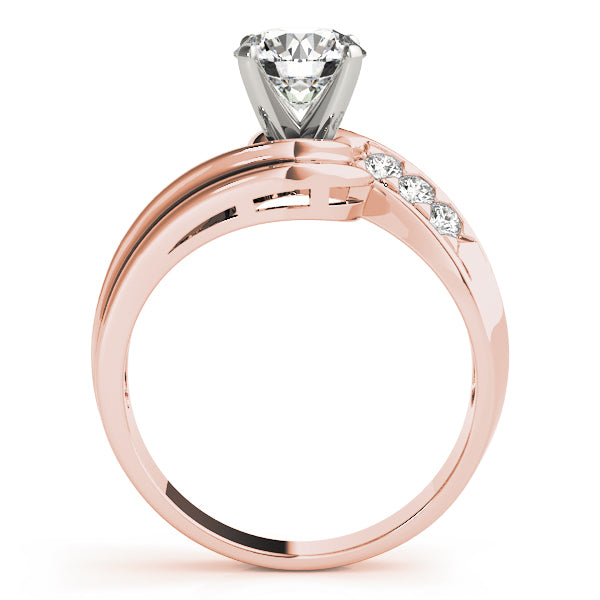 Channel-Set Twist Diamond Engagement Ring (1/10 ct. tw.)