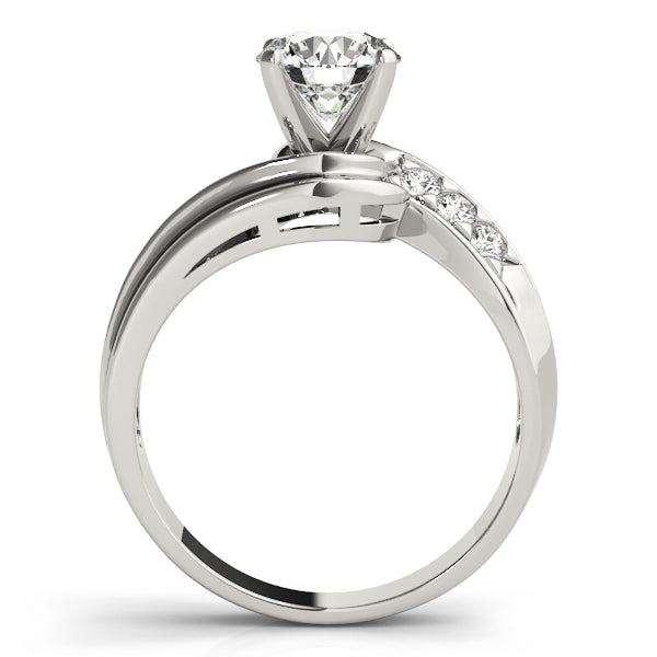 Channel-Set Twist Diamond Engagement Ring (1/10 ct. tw.)