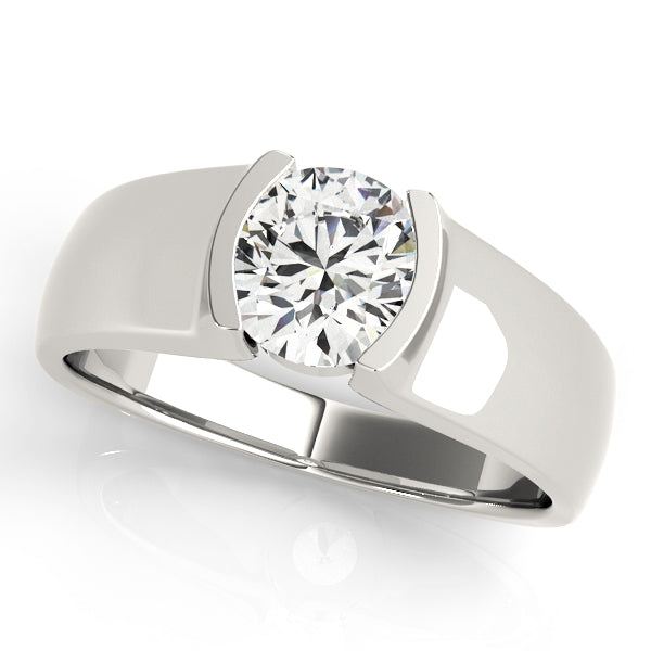 Modern Bezel Engagement Ring