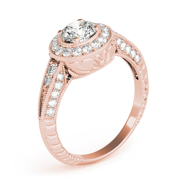 Halo Pavé Diamond Engagement Ring (3/8 ct. tw.)