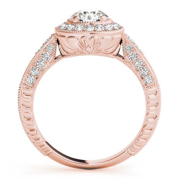 Halo Pavé Diamond Engagement Ring (3/8 ct. tw.)