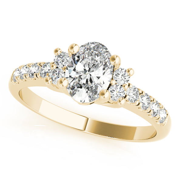 Classic Twin Side Diamond Engagement Ring (1/5 ct. tw.)
