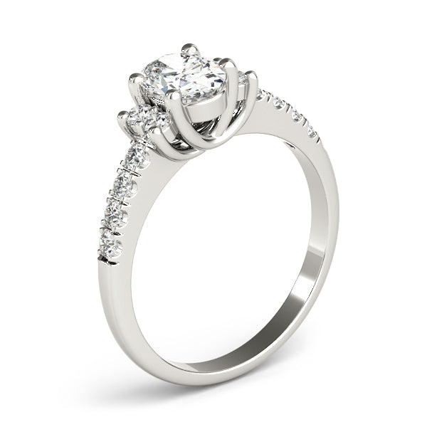 Classic Twin Side Diamond Engagement Ring (1/5 ct. tw.)