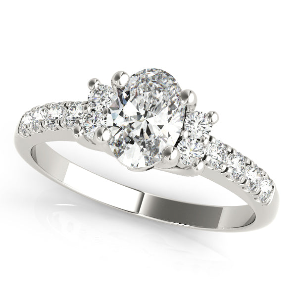 Classic Twin Side Diamond Engagement Ring (1/5 ct. tw.)